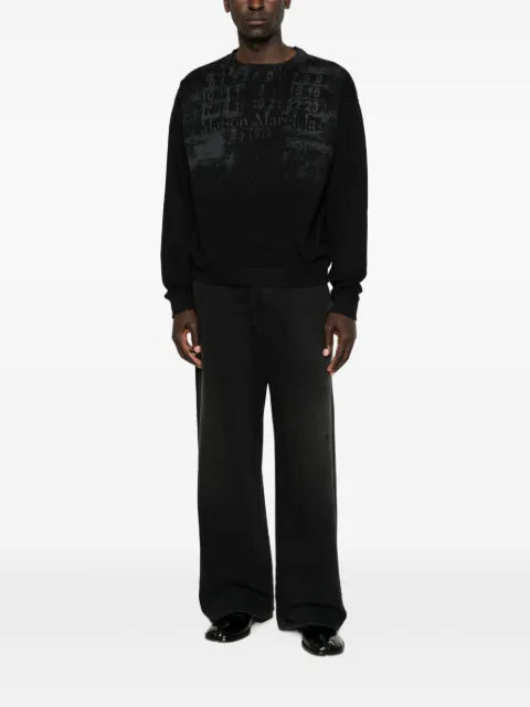 Maison Margiela logo-print crew-neck sweatshirt