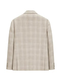 Tombolini check-pattern notched-lapels blazer