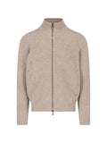 Drumohr zip-up ribbed-trim cardigan