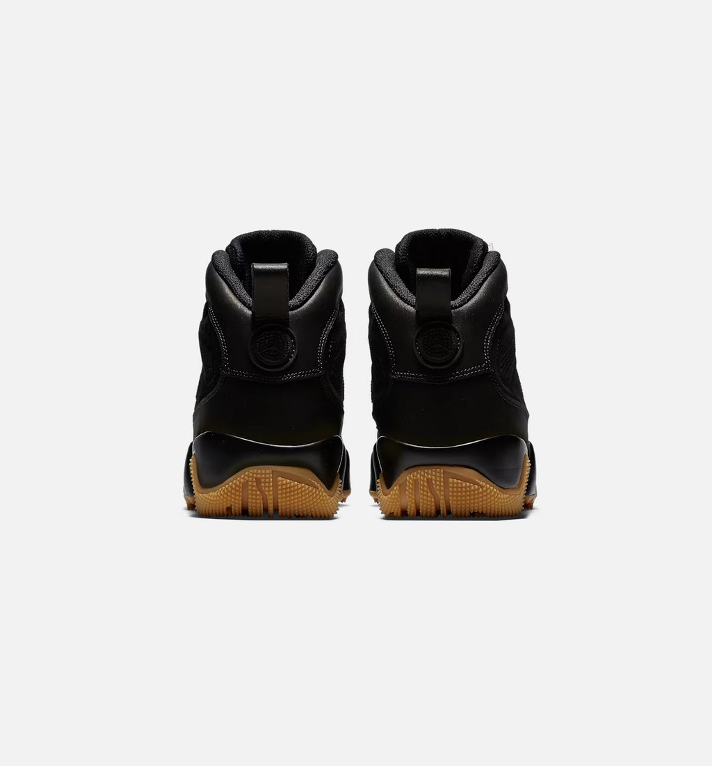 Air Jordan 9 Retro Men's Lifestyle Boots - Black / Black / Gum Light Brown