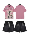Godspeed Cross Eye Graphic T-Shirt and Shorts Set